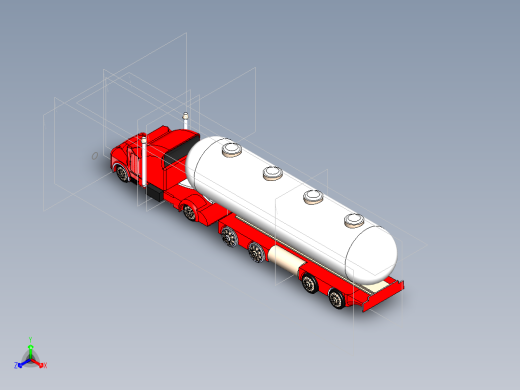 油罐车正等轴测缩略图