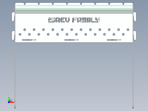 由 1.5 毫米板材制成的可折叠烤架前视缩略图