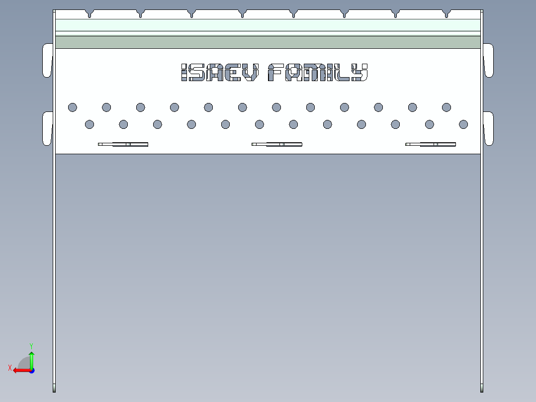 由 1.5 毫米板材制成的可折叠烤架后视图