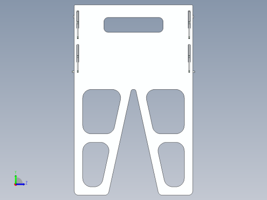 由 1.5 毫米板材制成的可折叠烤架左视缩略图