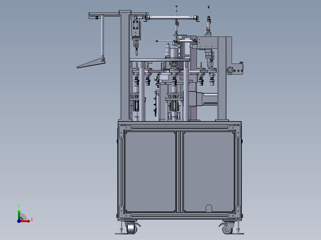 旋转盘激光机前视图