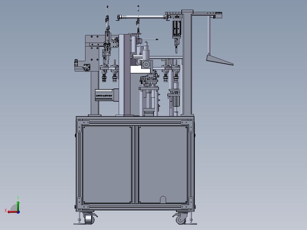 旋转盘激光机后视图