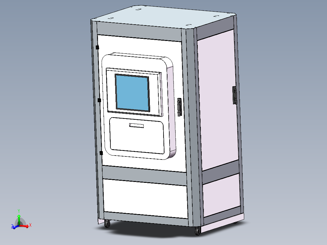 一款电气柜外观结构设计1245531主视图