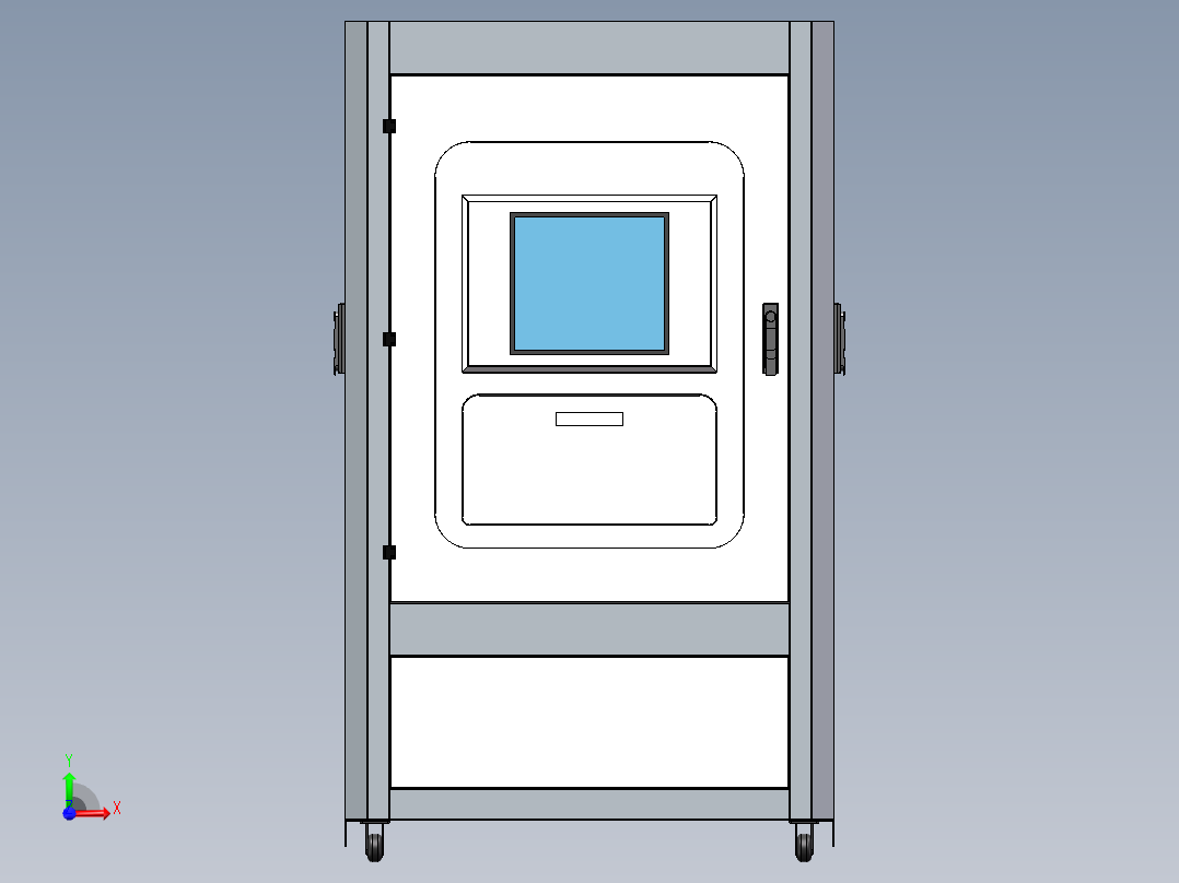 一款电气柜外观结构设计1245531前视图