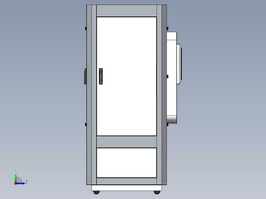 一款电气柜外观结构设计1245531左视图