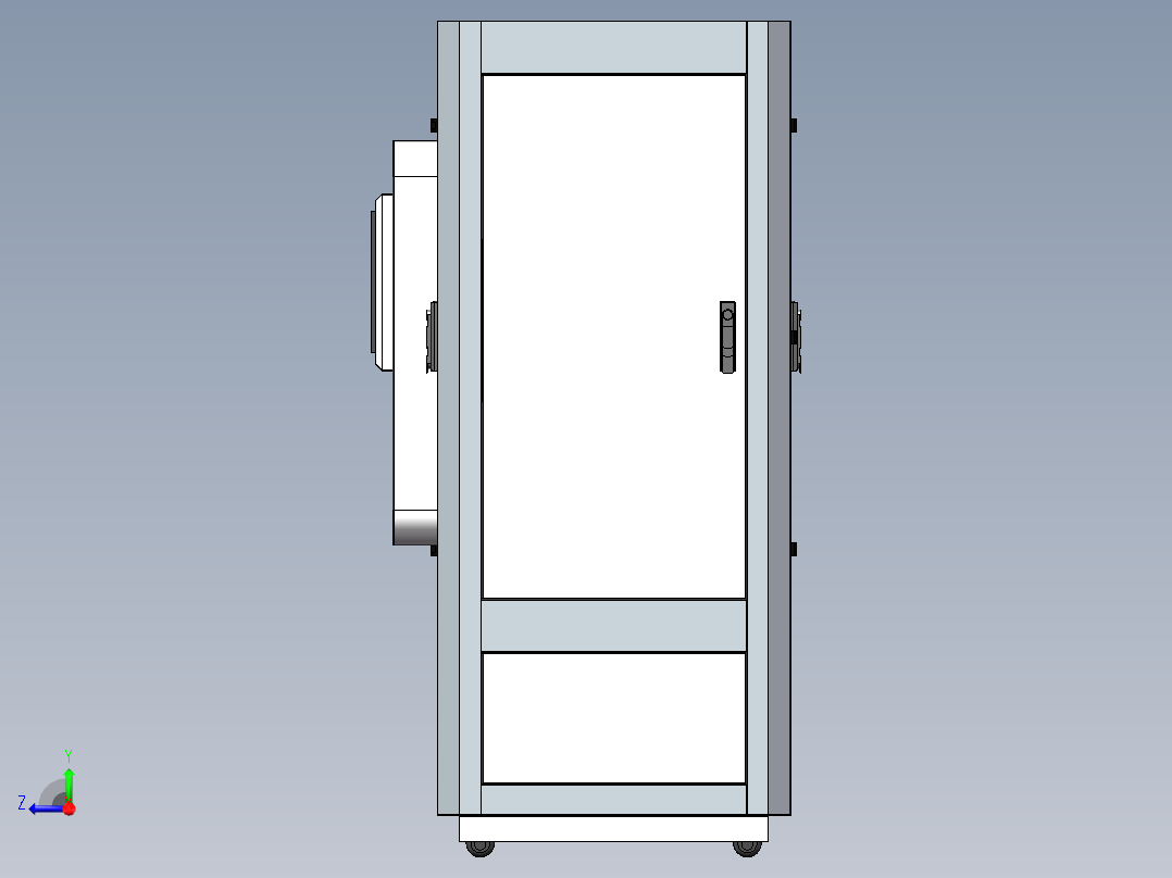 一款电气柜外观结构设计1245531右视图
