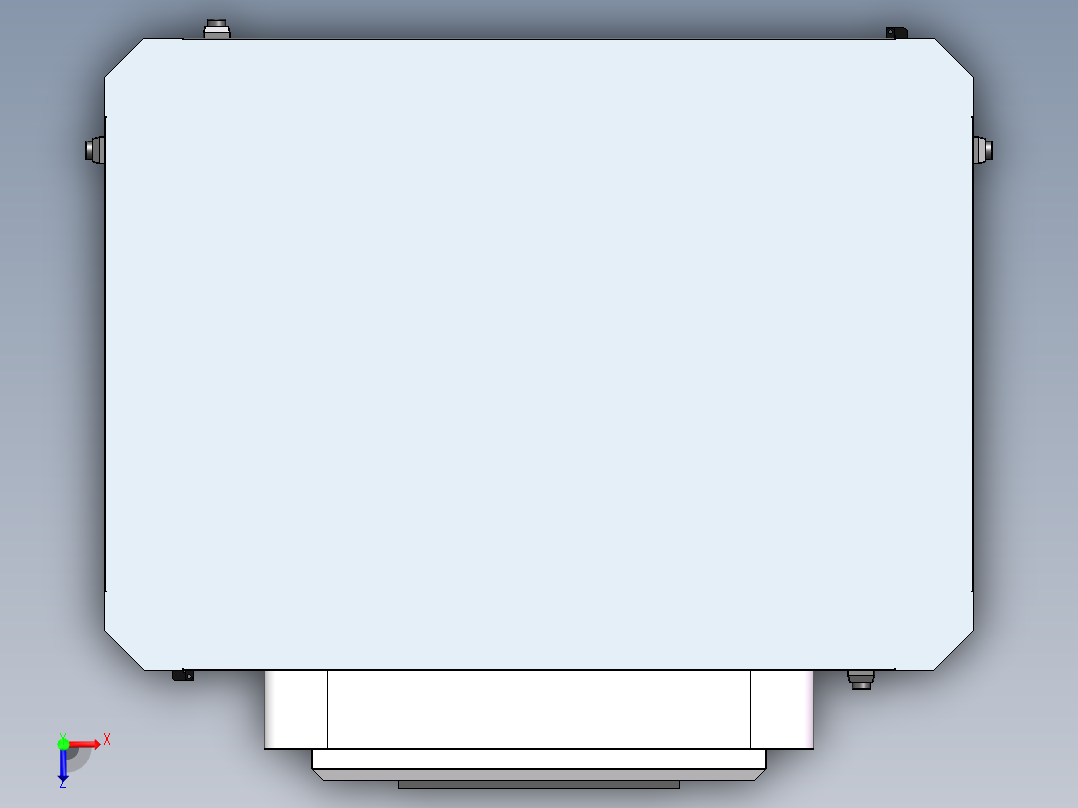 一款电气柜外观结构设计1245531俯视图