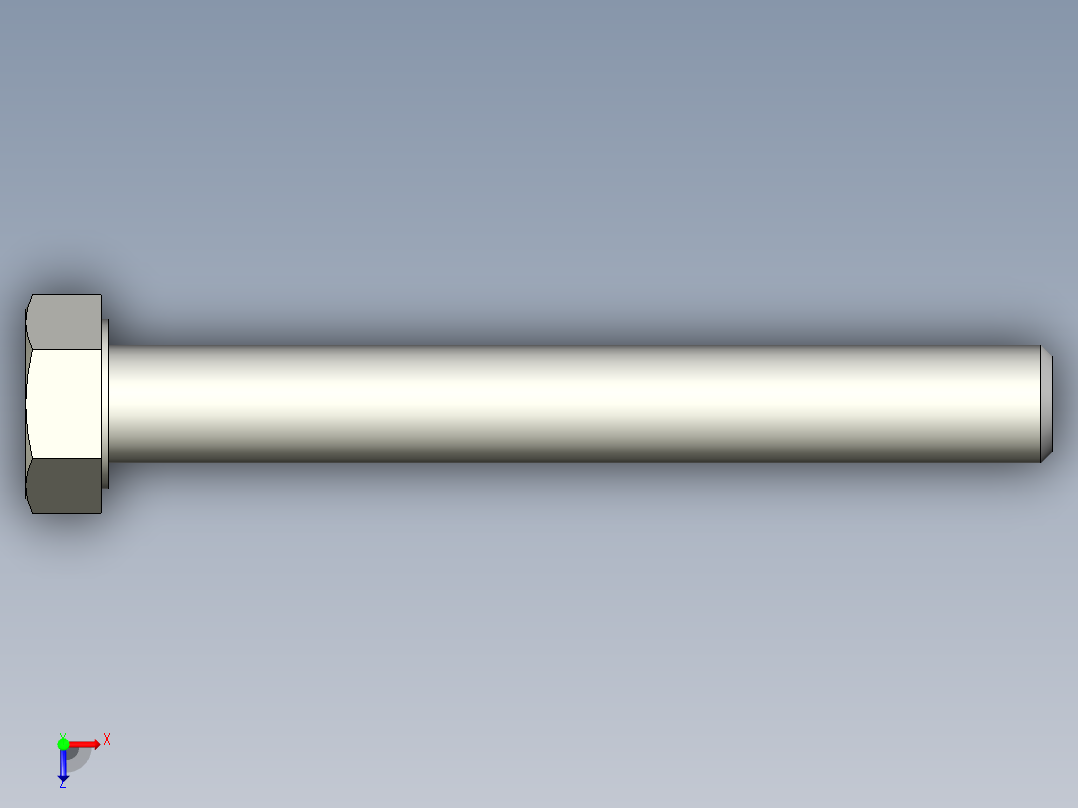 螺钉-DIN_931-M5x0.8x40.stp俯视图