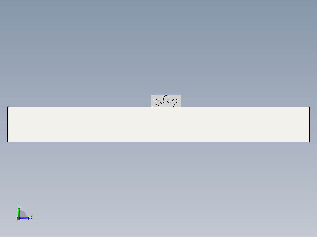 齿轮齿条左视图