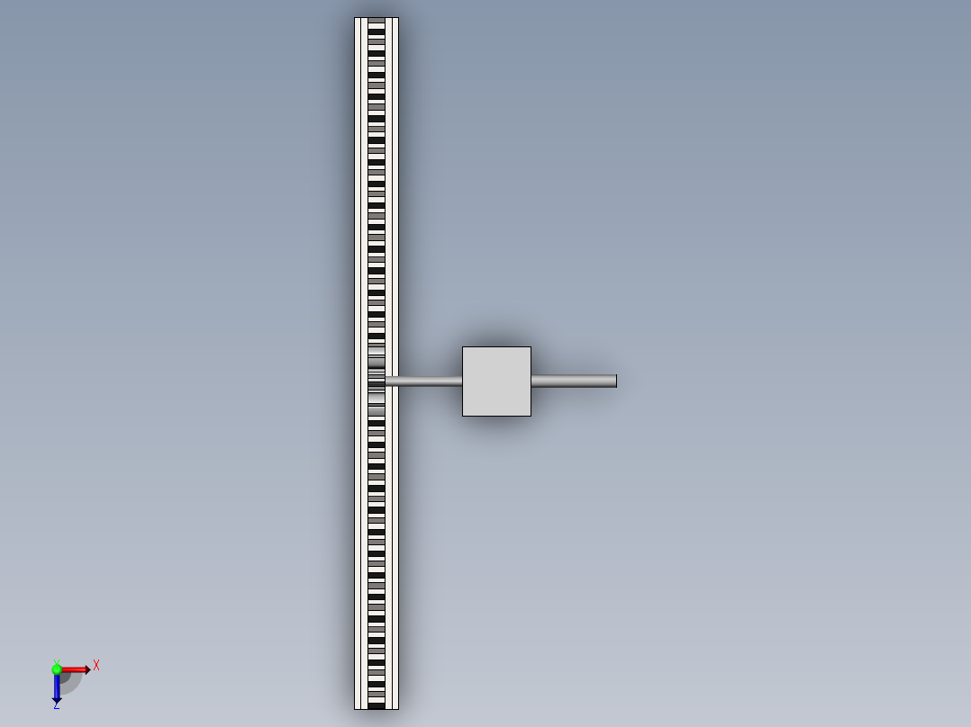 齿轮齿条俯视图
