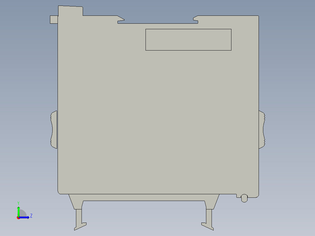 基恩士KV-H40S_kc图纸模型左视图