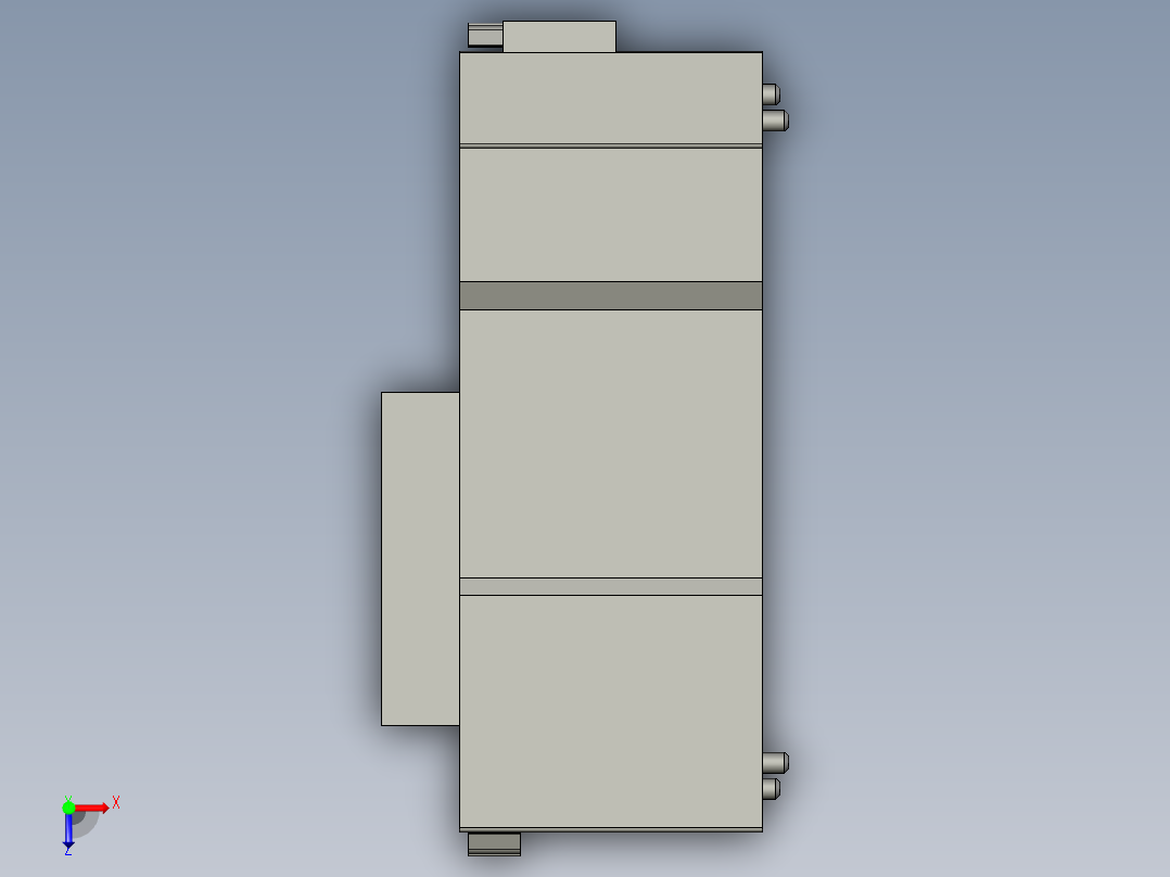 基恩士KV-H40S_kc图纸模型俯视图