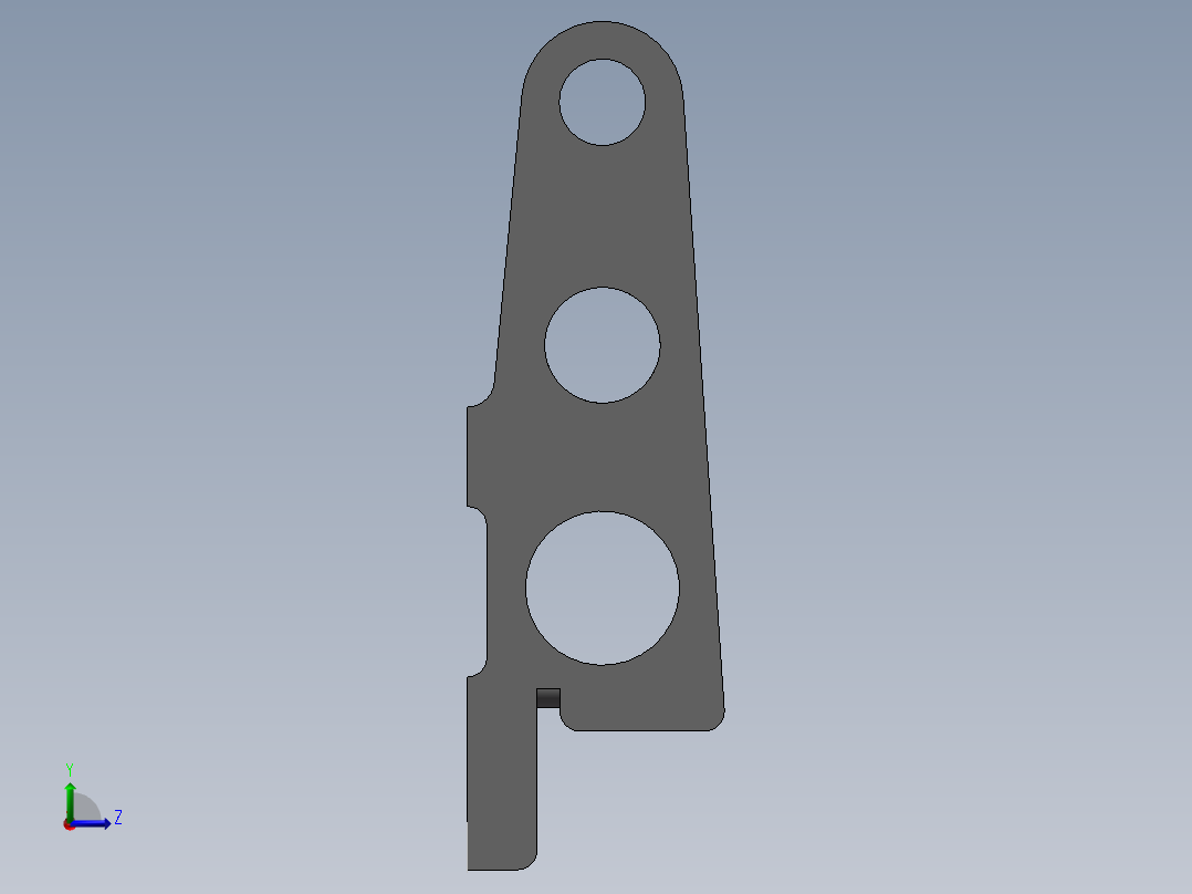 后托架UG模型三维UG+CAD图纸+说明书左视图