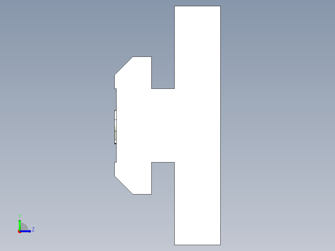 型材-BR 8MM FLAT-TEE SLIDER KJN523212左视图