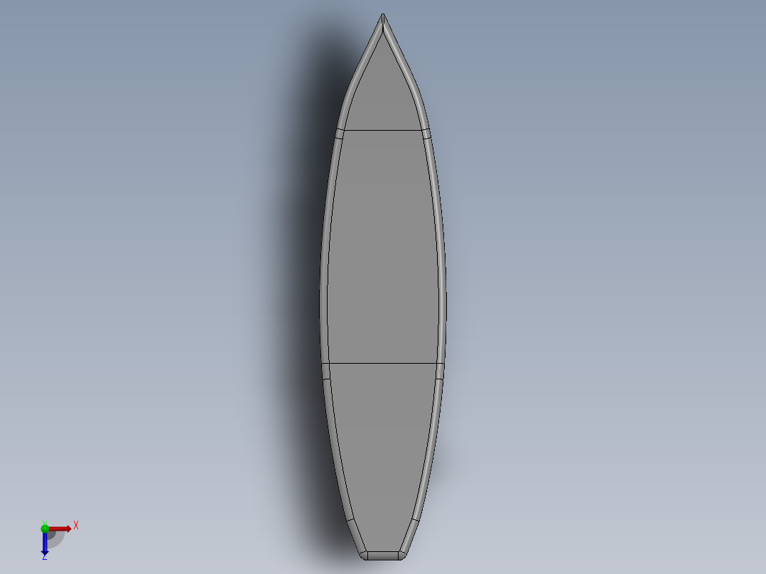 冲浪板17俯视图