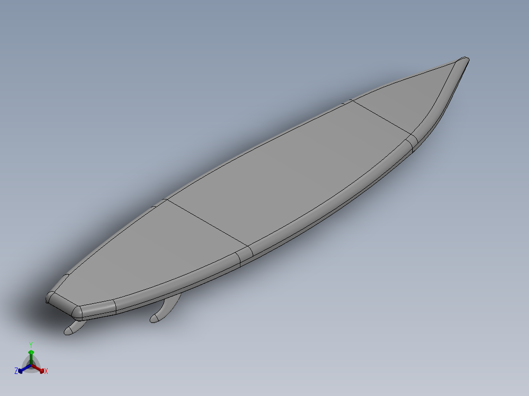 冲浪板17正等轴测图