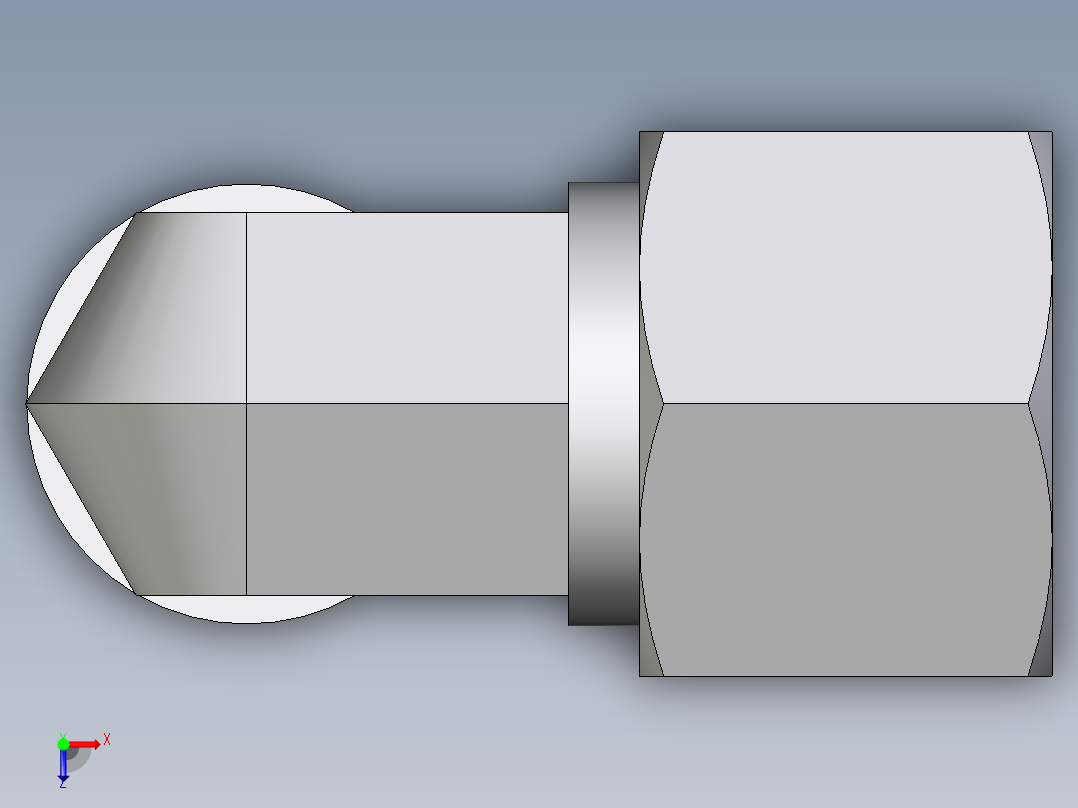 卡套式工业通用硬管接头EO_Male_stud_elbow_WE14SRCF俯视图