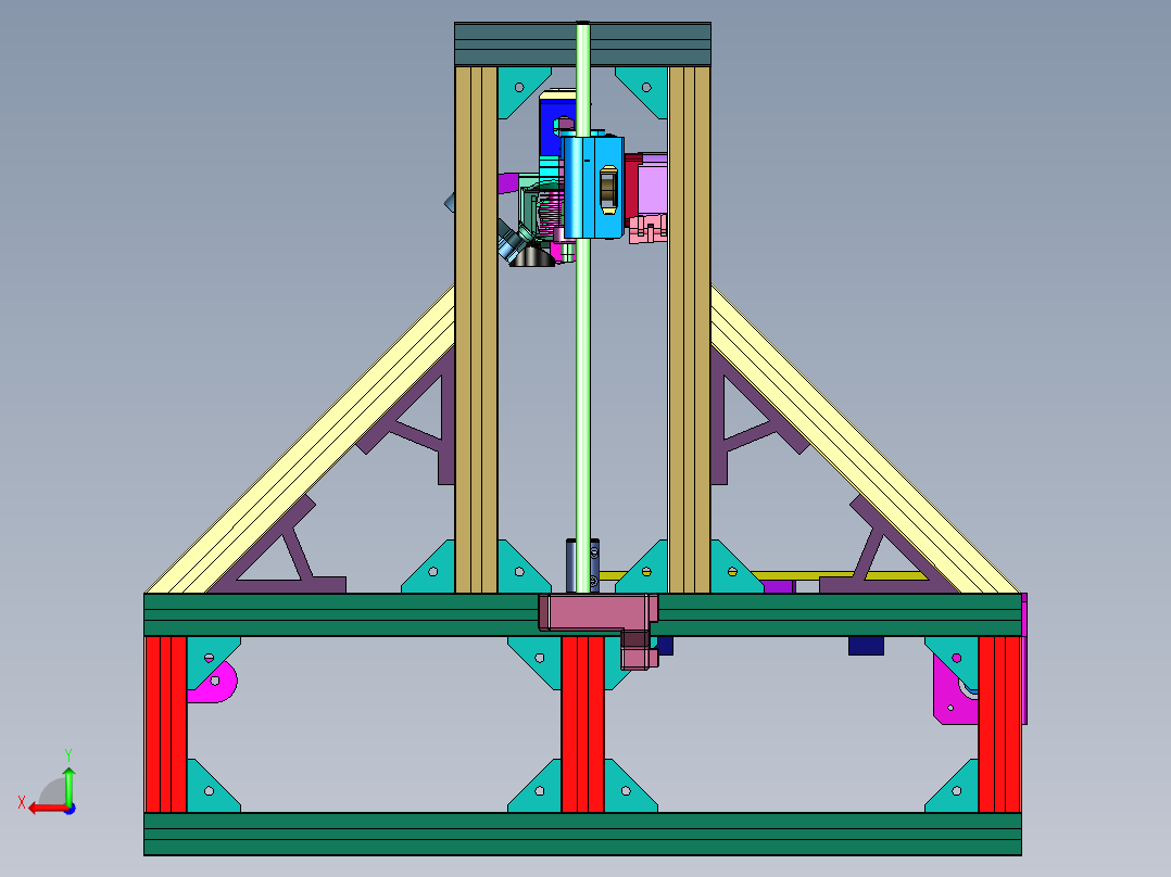 高速与精度架构开源3D打印机后视图