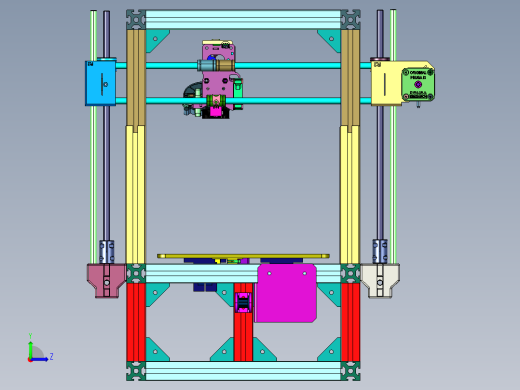 高速与精度架构开源3D打印机左视缩略图