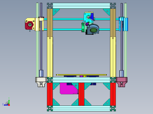 高速与精度架构开源3D打印机右视缩略图