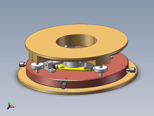 精密调心调平工作台设计资料含三维二维说明书