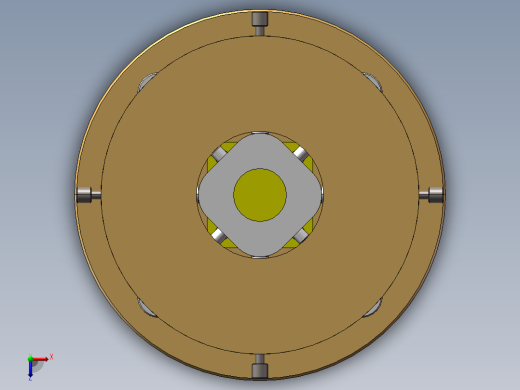 精密调心调平工作台设计资料含三维二维说明书俯视缩略图