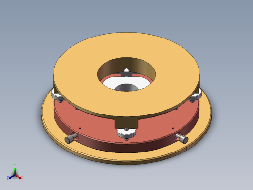 精密调心调平工作台设计资料含三维二维说明书正等轴测缩略图