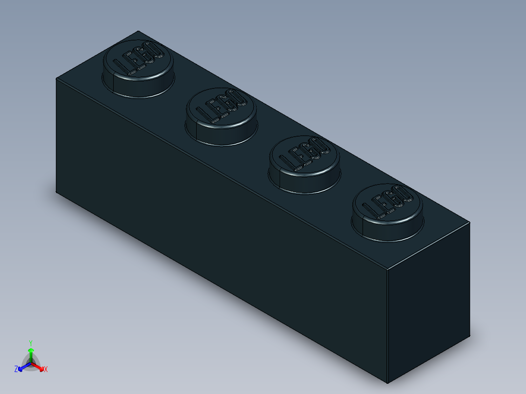 乐高套装 4421基本积木-301026 Black Brick 1 x 4.STEP