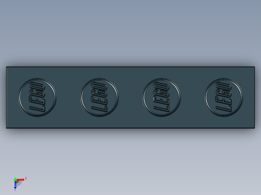 乐高套装 4421基本积木-301026 Black Brick 1 x 4.STEP俯视缩略图