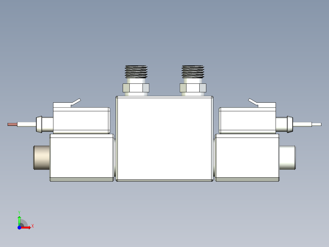 多功能紧凑型电磁阀前视图