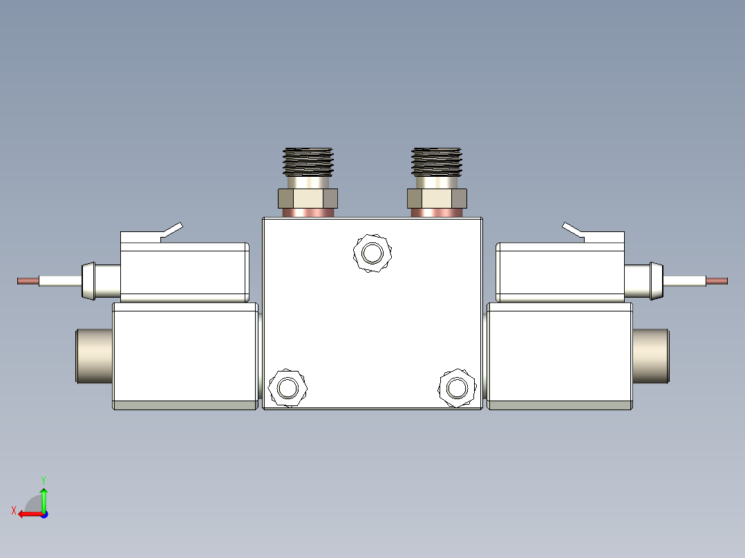 多功能紧凑型电磁阀后视图