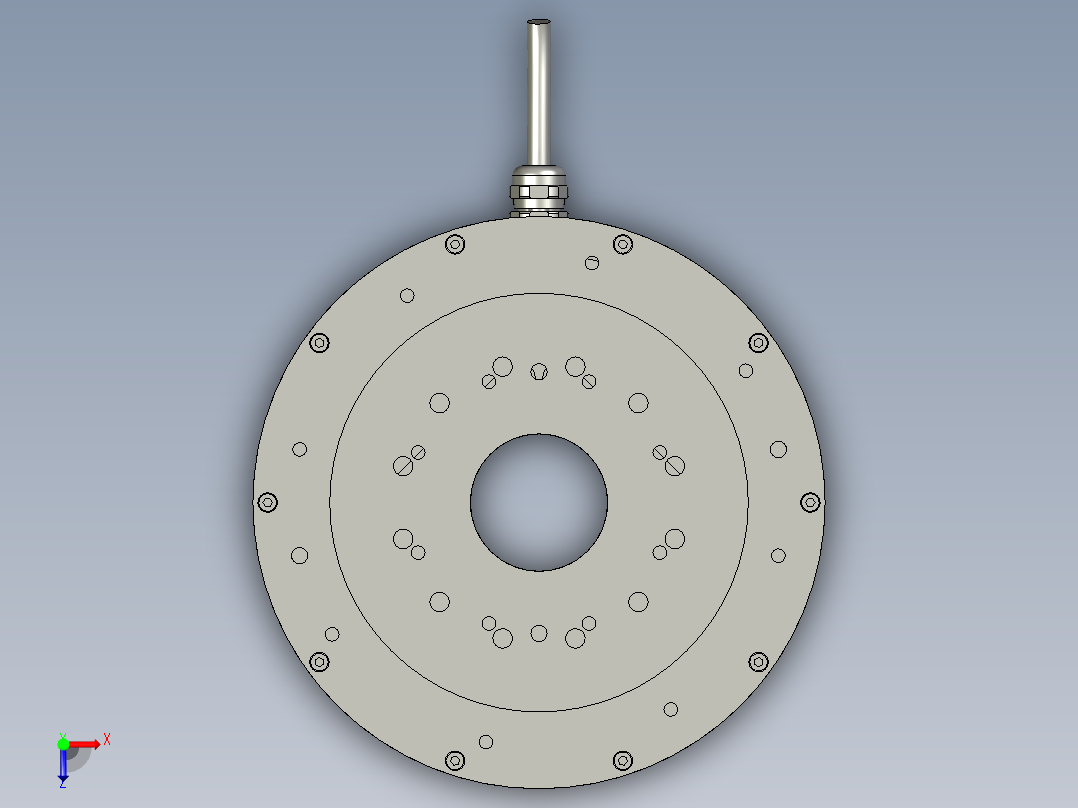 175-110直驱电机俯视图