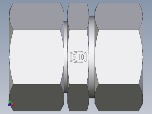 卡套式工业通用硬管接头EO_Distance_piece_adapter_DA28L71前视缩略图