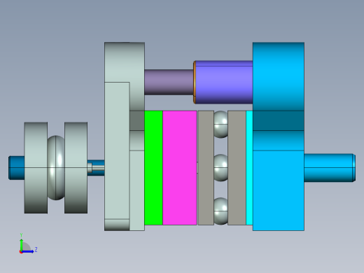 JX685-U型 U形 弯曲件的冲压模具设计【三维proe】左视缩略图