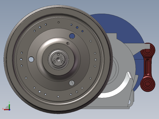 HXD3轮对抱轴电机齿轮箱后视缩略图