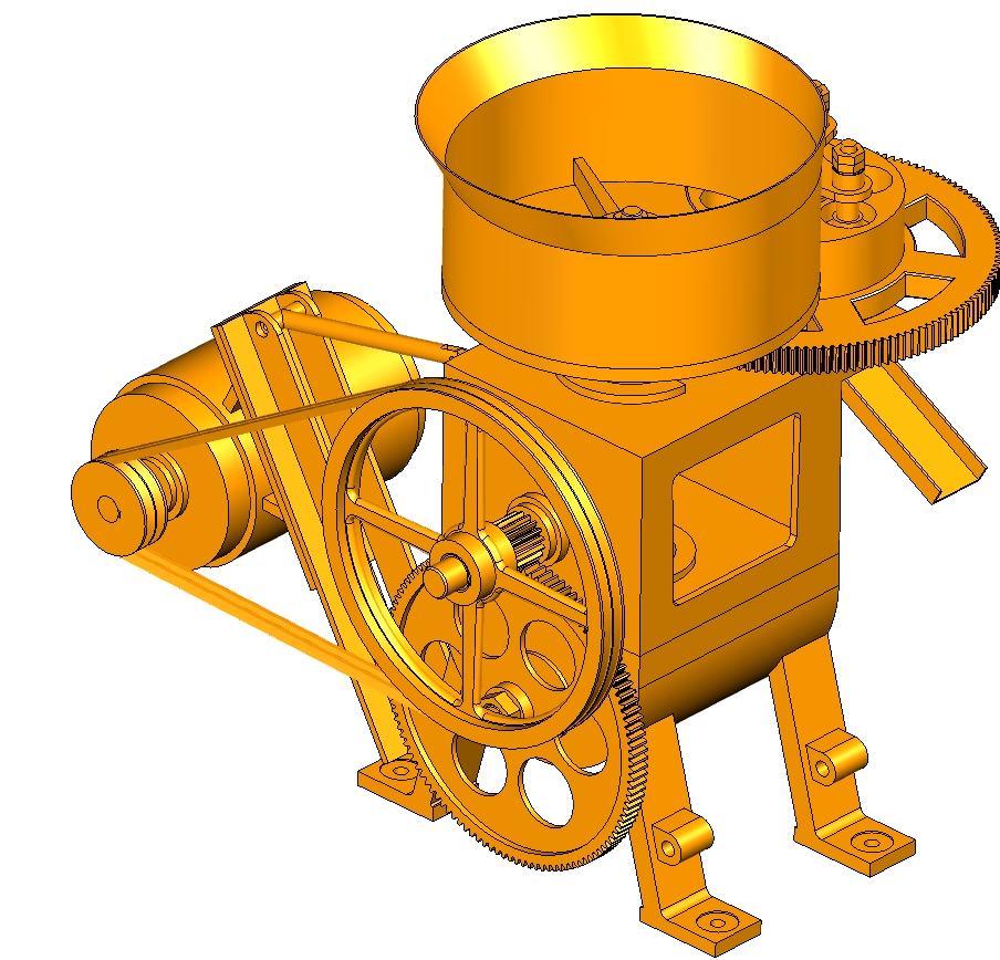 制育秧钵机原创UG三维+二维资源