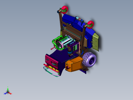 站立全地形橡胶轮除草机