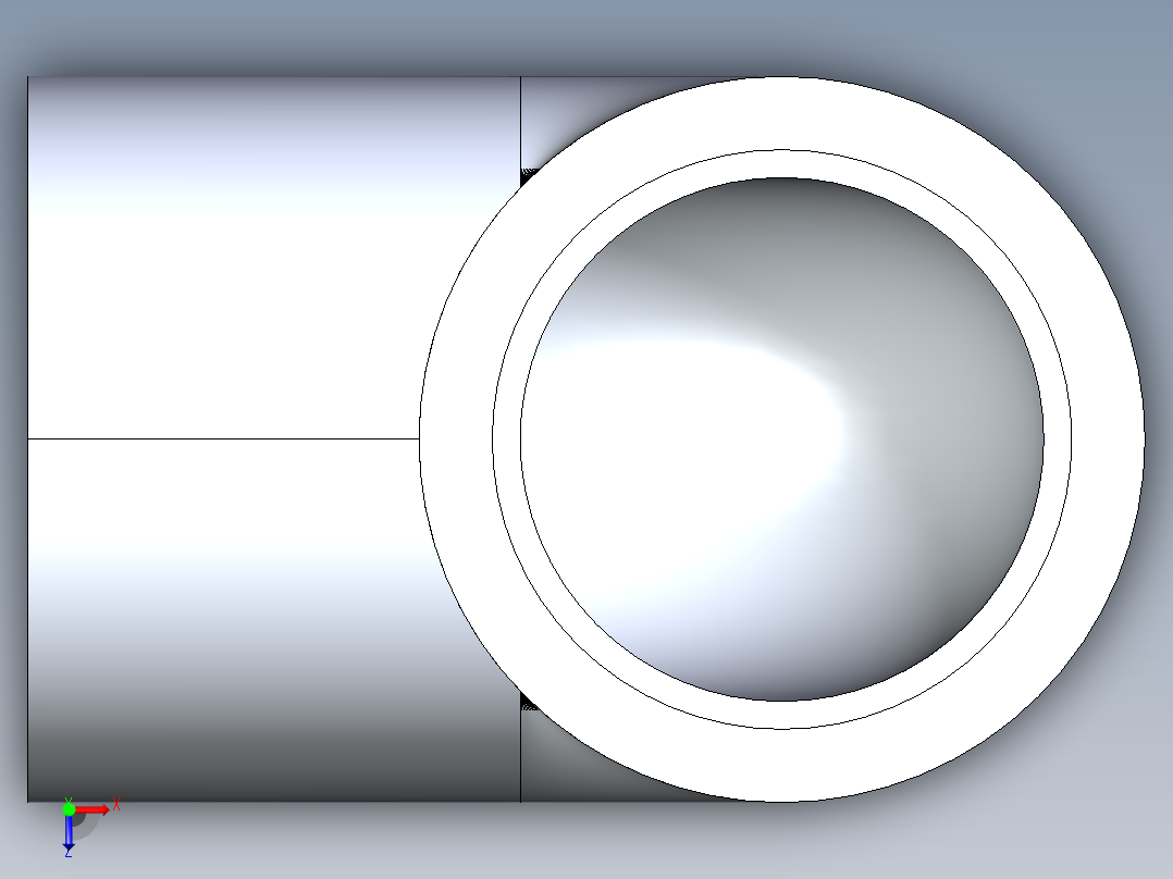 CPVC管件05-Sch80_90Elbow_SxS_9806-012 _1.25in俯视图