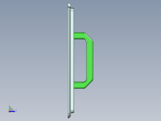 VAZ50-CNC1笔记本CNC工装夹具三维模型GAIBAN左视缩略图