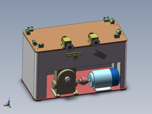 小成型轮实验机台（sw18可编辑+工程图）