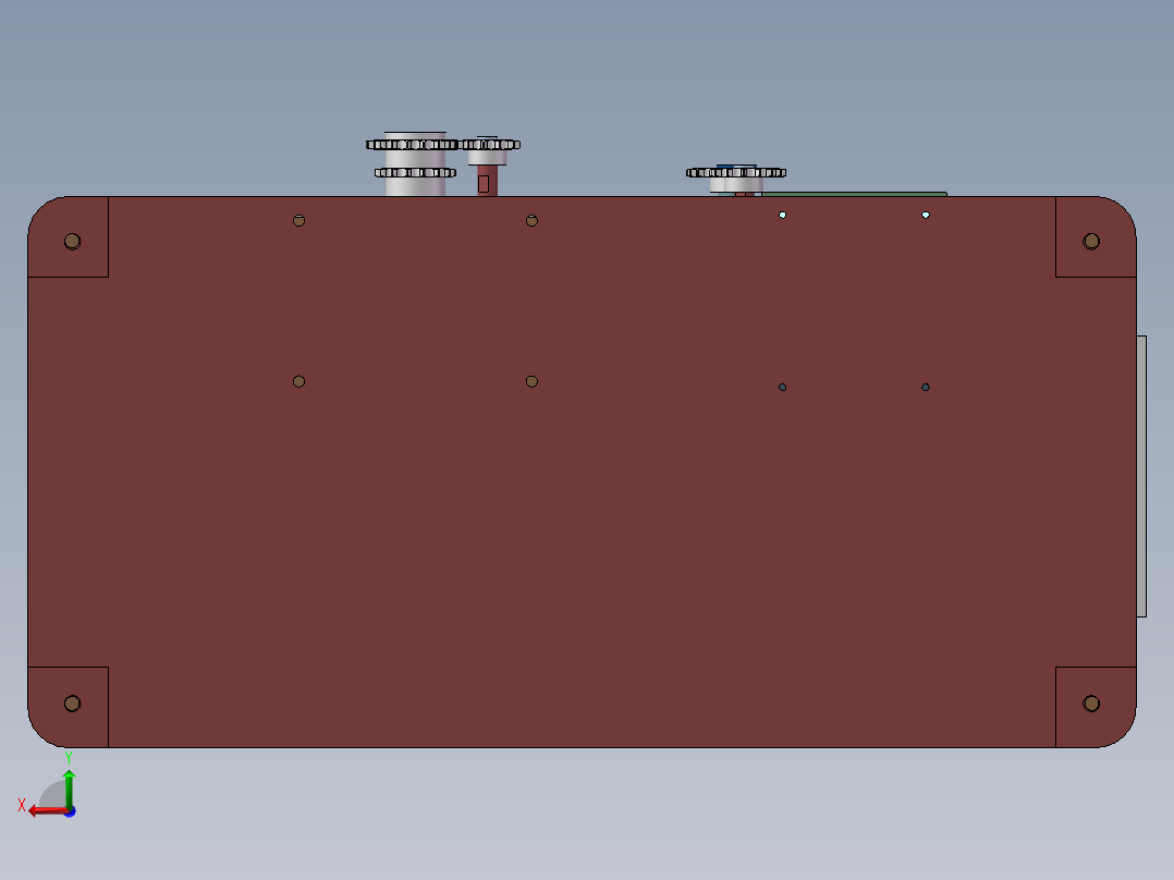 小成型轮实验机台（sw18可编辑+工程图）后视图