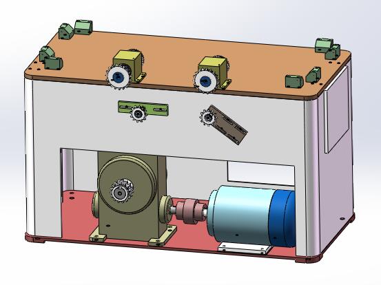 小成型轮实验机台（sw18可编辑+工程图）