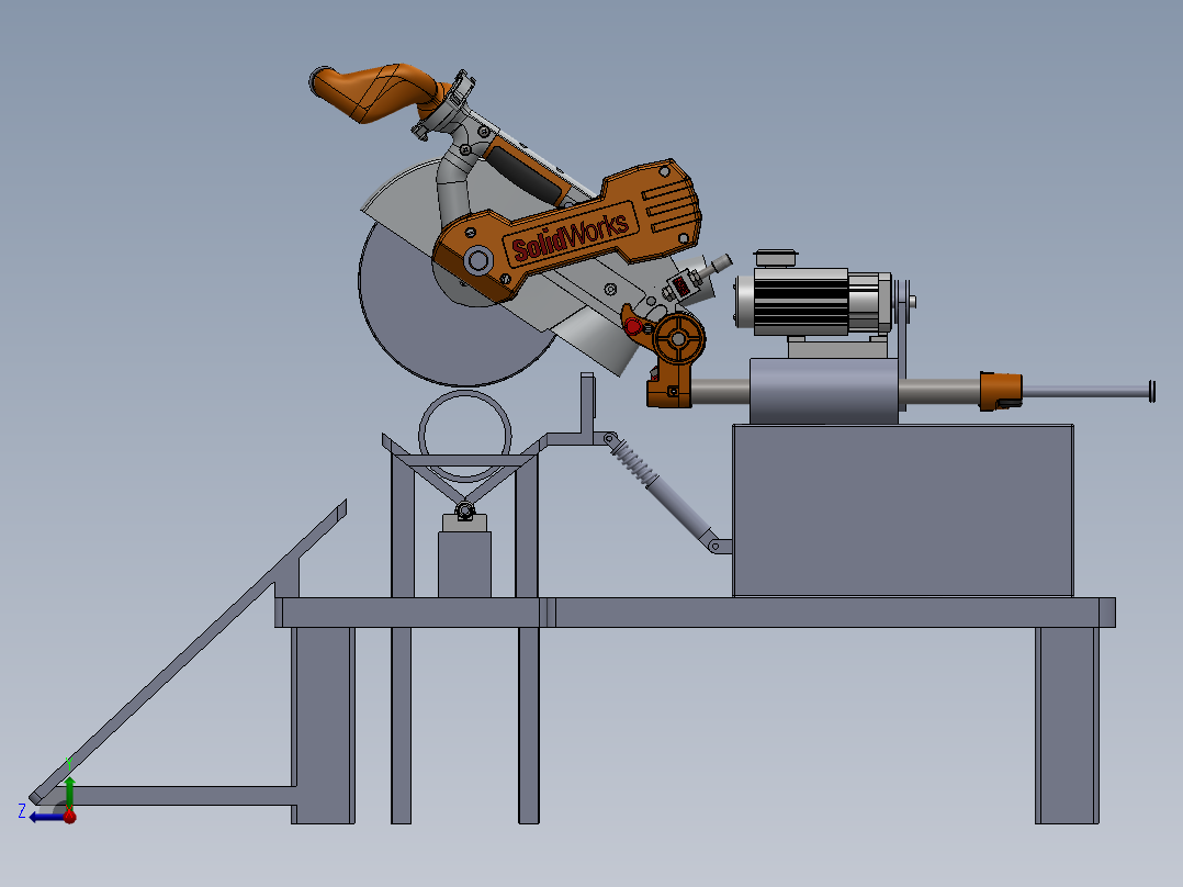 管段切割用金属圆锯机sw18右视图