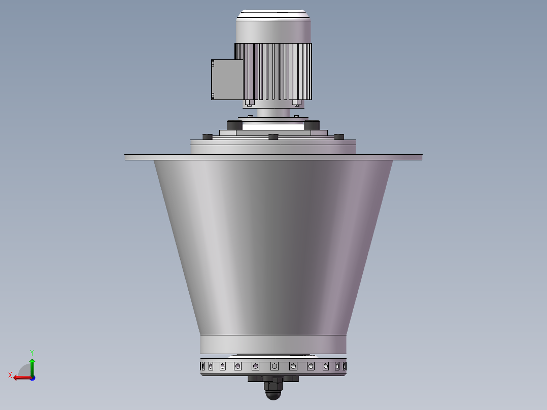旋翼式植保无人机精量调节喷头改进设计后视图