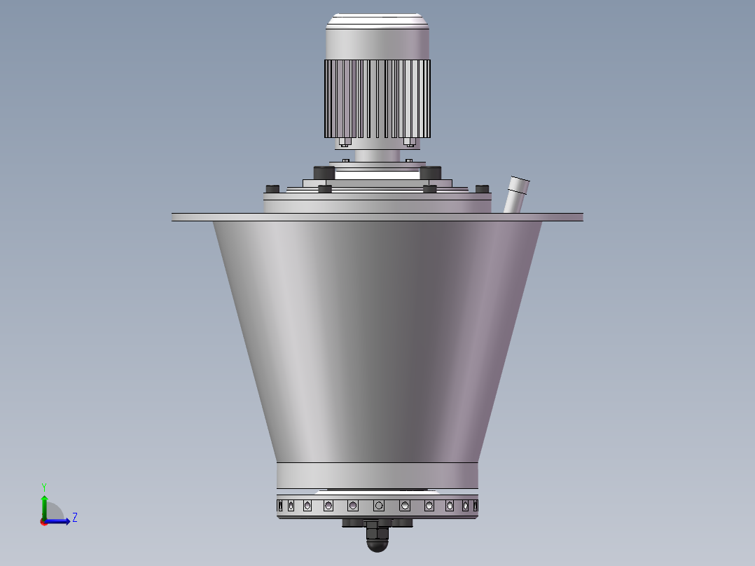 旋翼式植保无人机精量调节喷头改进设计左视图