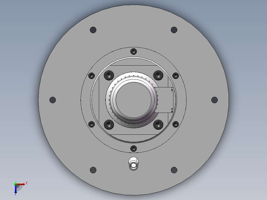 旋翼式植保无人机精量调节喷头改进设计俯视图
