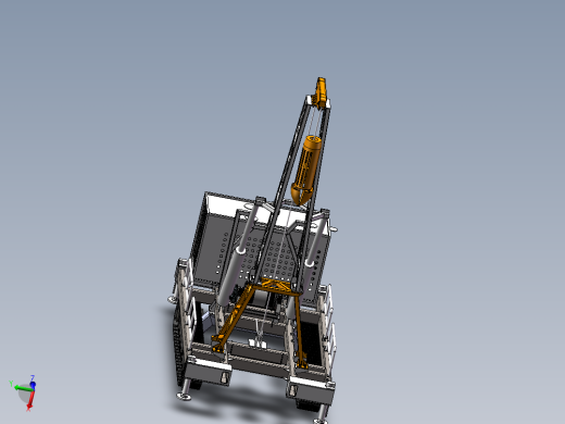 小型成孔台车冲爪车（钻孔台车）