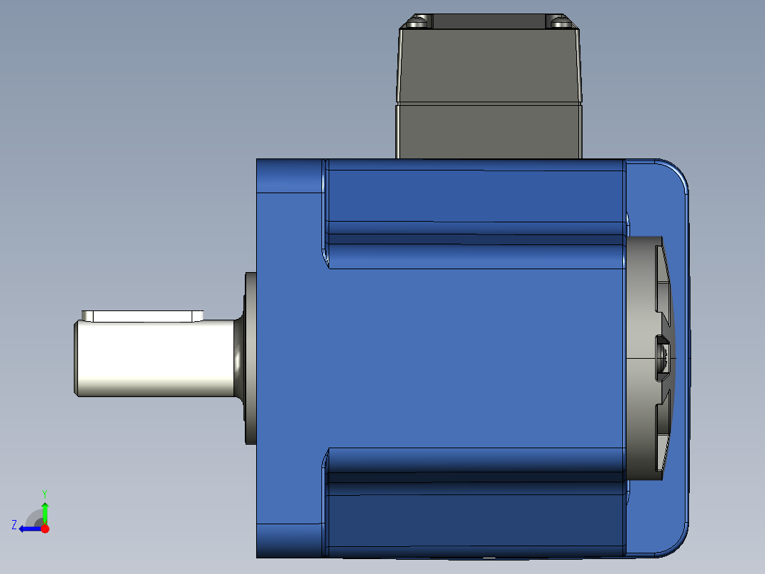 YT系列调速电机-200yt02右视图