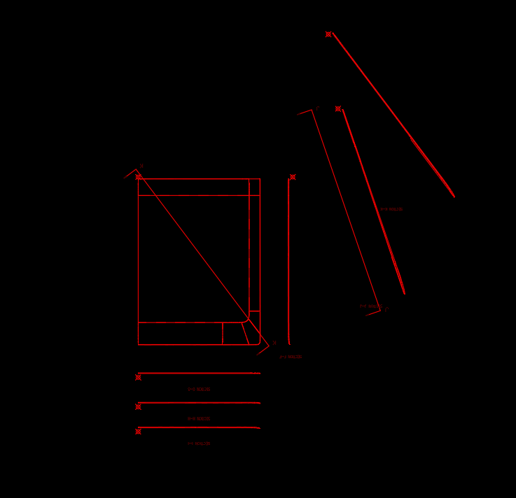 3C类电脑外壳预折弯模具设计图