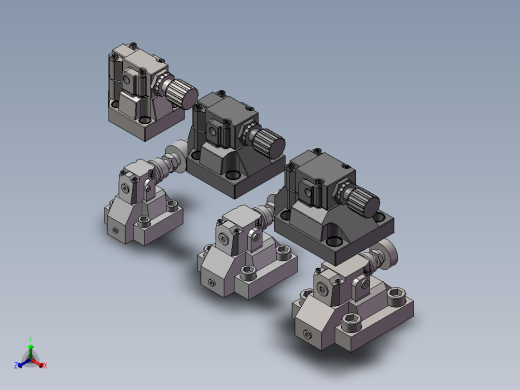 先导溢流阀DB DRF系列6款正等轴测缩略图